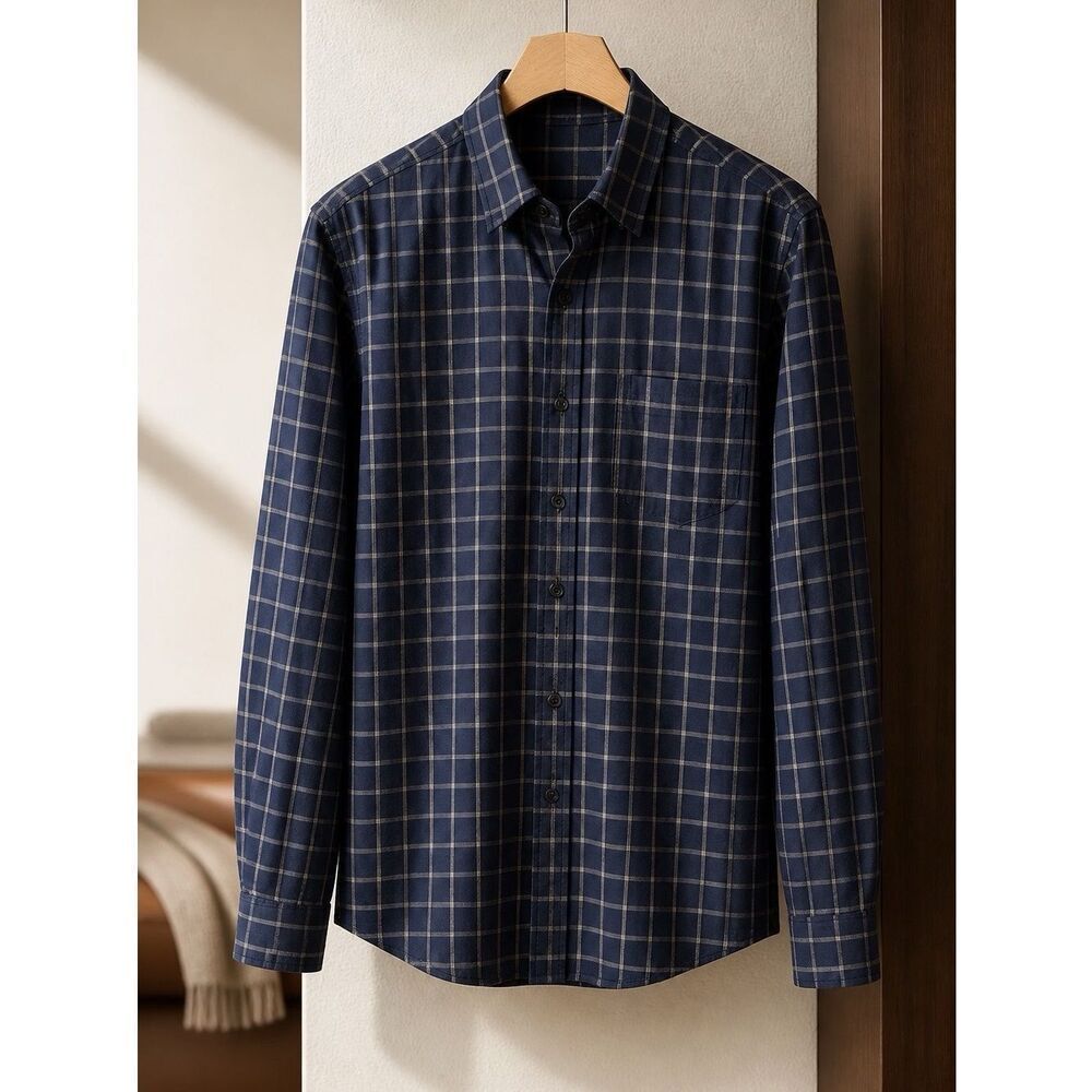Amazon Essentials Blue Plaid Men's Shirt XXL